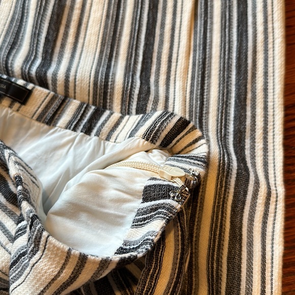 BCBG Maxazria striped asymmetrical midi skirt - Picture 12 of 14